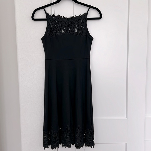 Free People Stretch Lace Trim Sleeveless Fit & Flare Dress - Picture 4 of 9